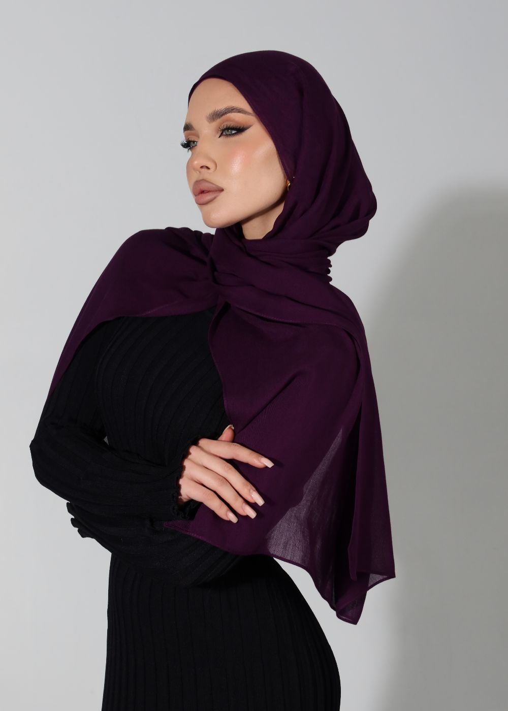 dark purple dress with hijab hijab purple evening dress