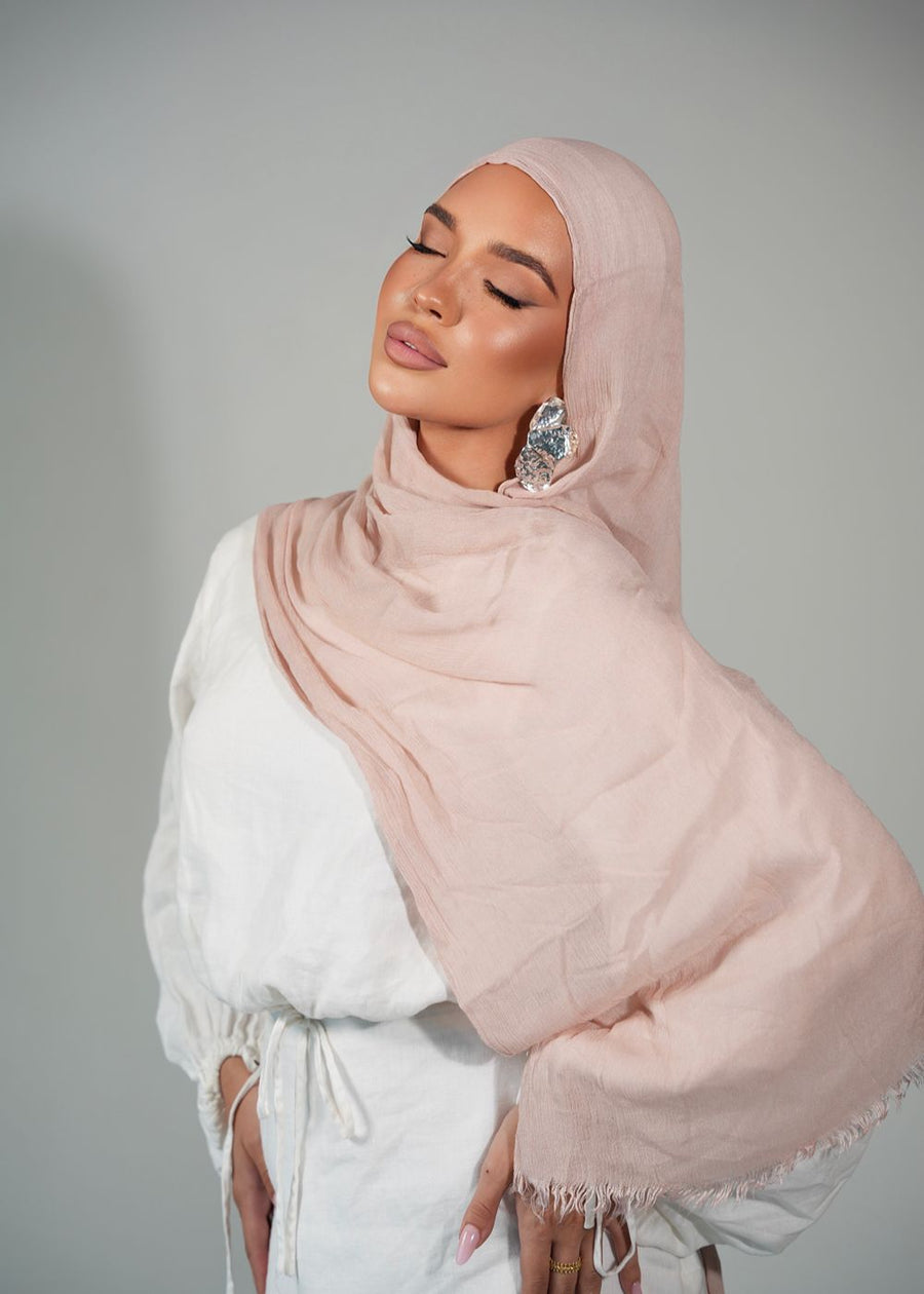 Vanilla Bloom Crinkle Rayon