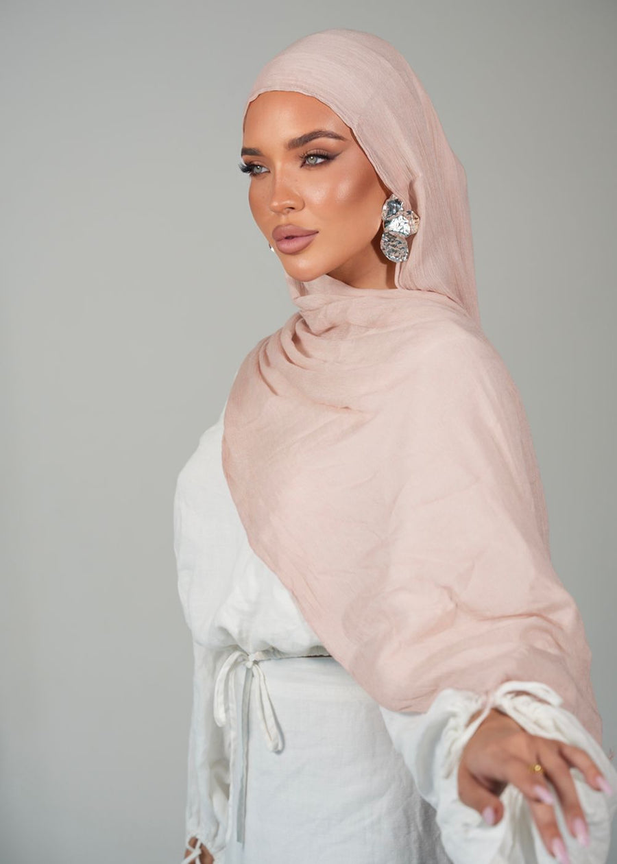 Vanilla Bloom Crinkle Rayon