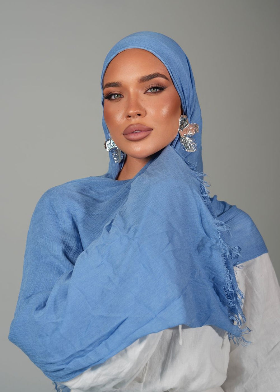 Blueberry Milk Crinkle Rayon