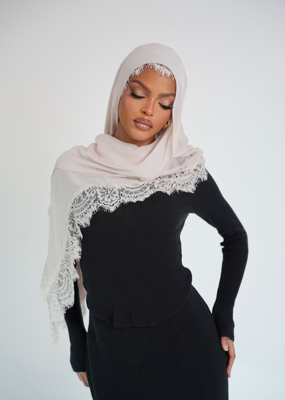stone lace for dress Eyelet Detail Belted Maxi Skirt In Stone Lace | EGO US