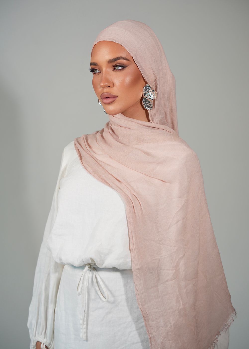 Vanilla Bloom Crinkle Rayon