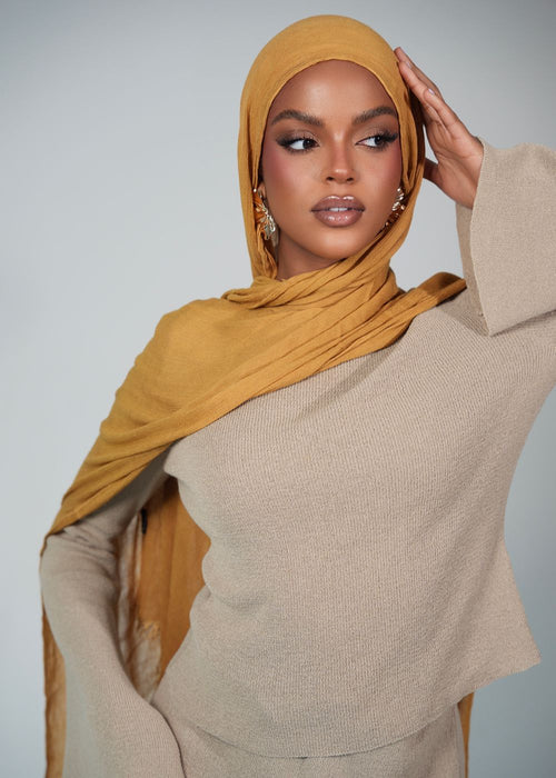 Turmeric Latte Crinkle Rayon