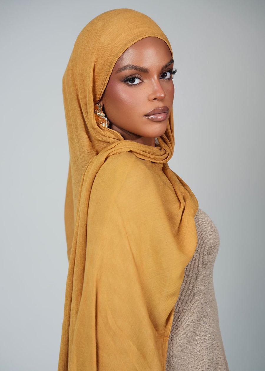 Turmeric Latte Crinkle Rayon