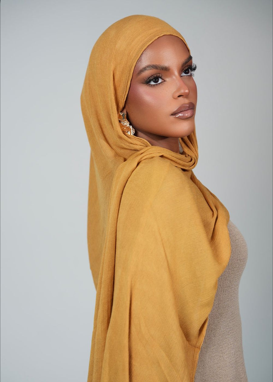 Turmeric Latte Crinkle Rayon