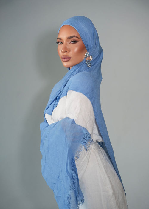 Blueberry Milk Crinkle Rayon