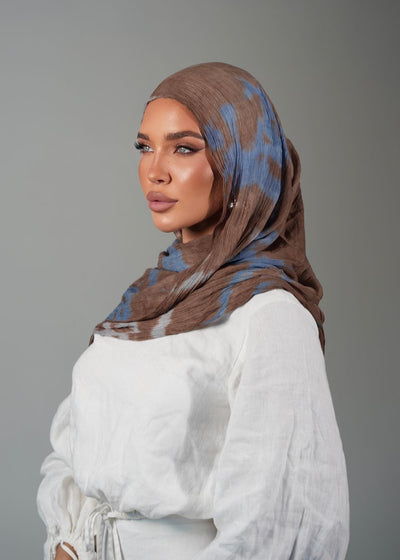 Blueberry Mocha Crinkle Rayon