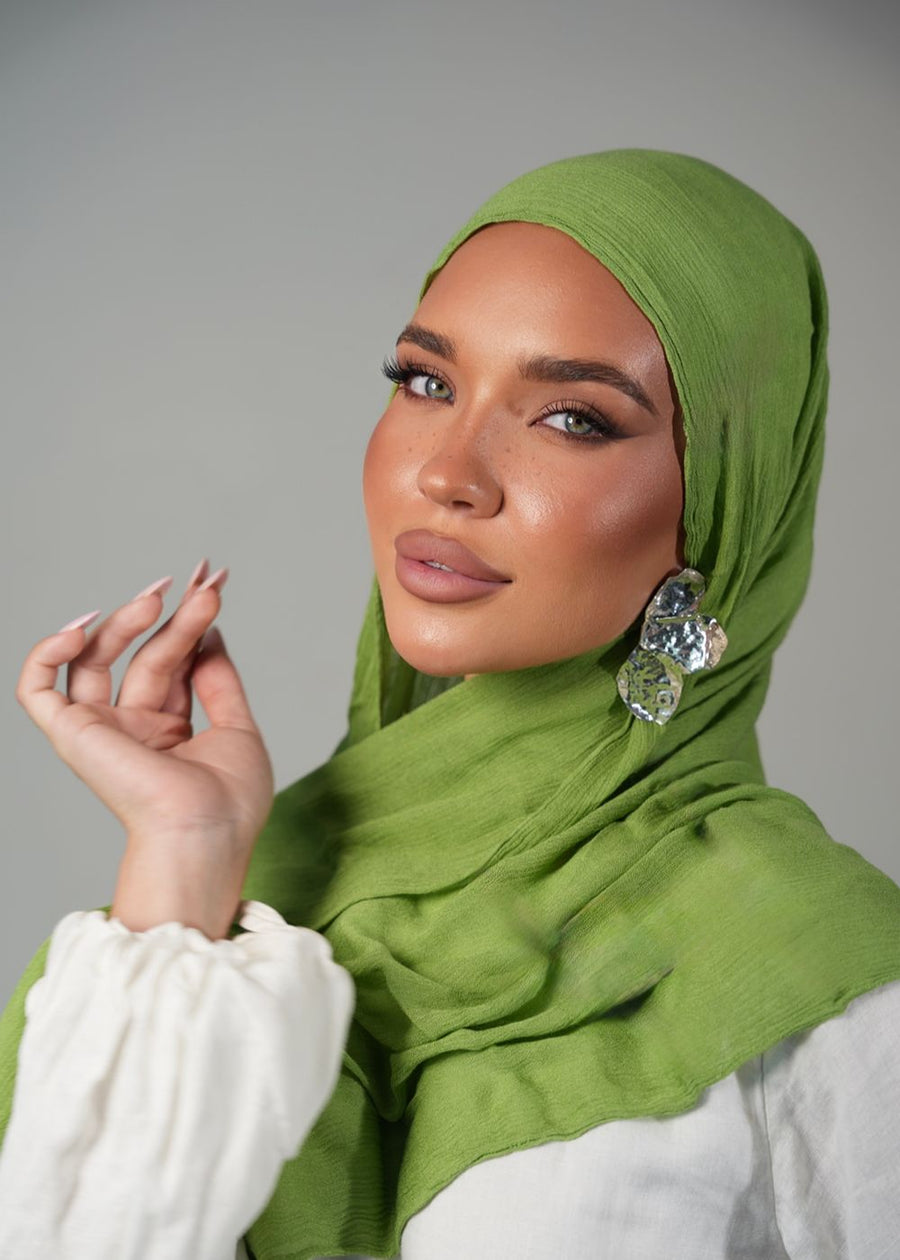 Avocado Crinkle Rayon