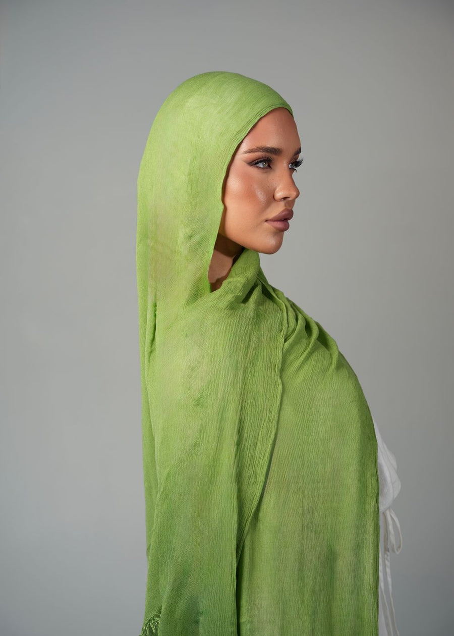 Avocado Crinkle Rayon