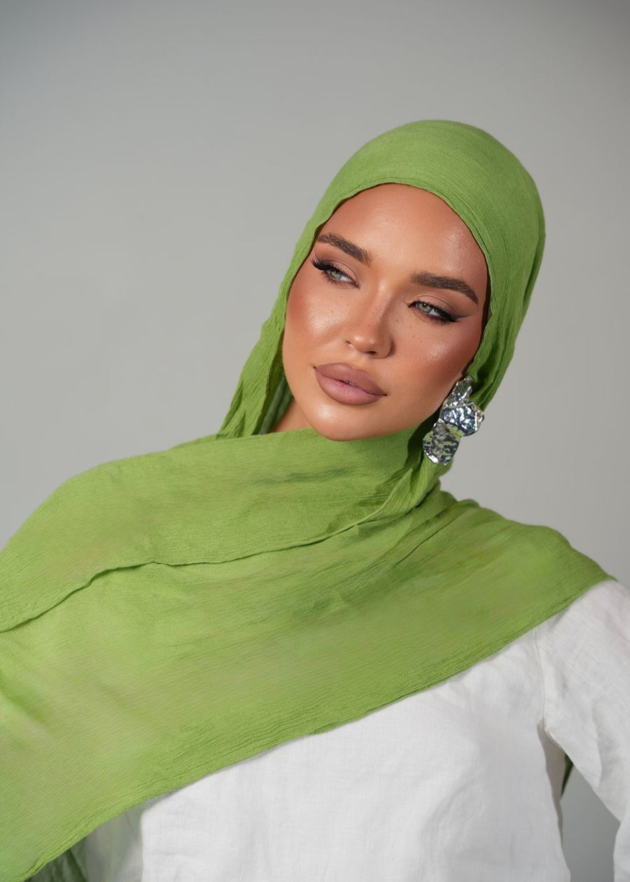 Avocado Crinkle Rayon
