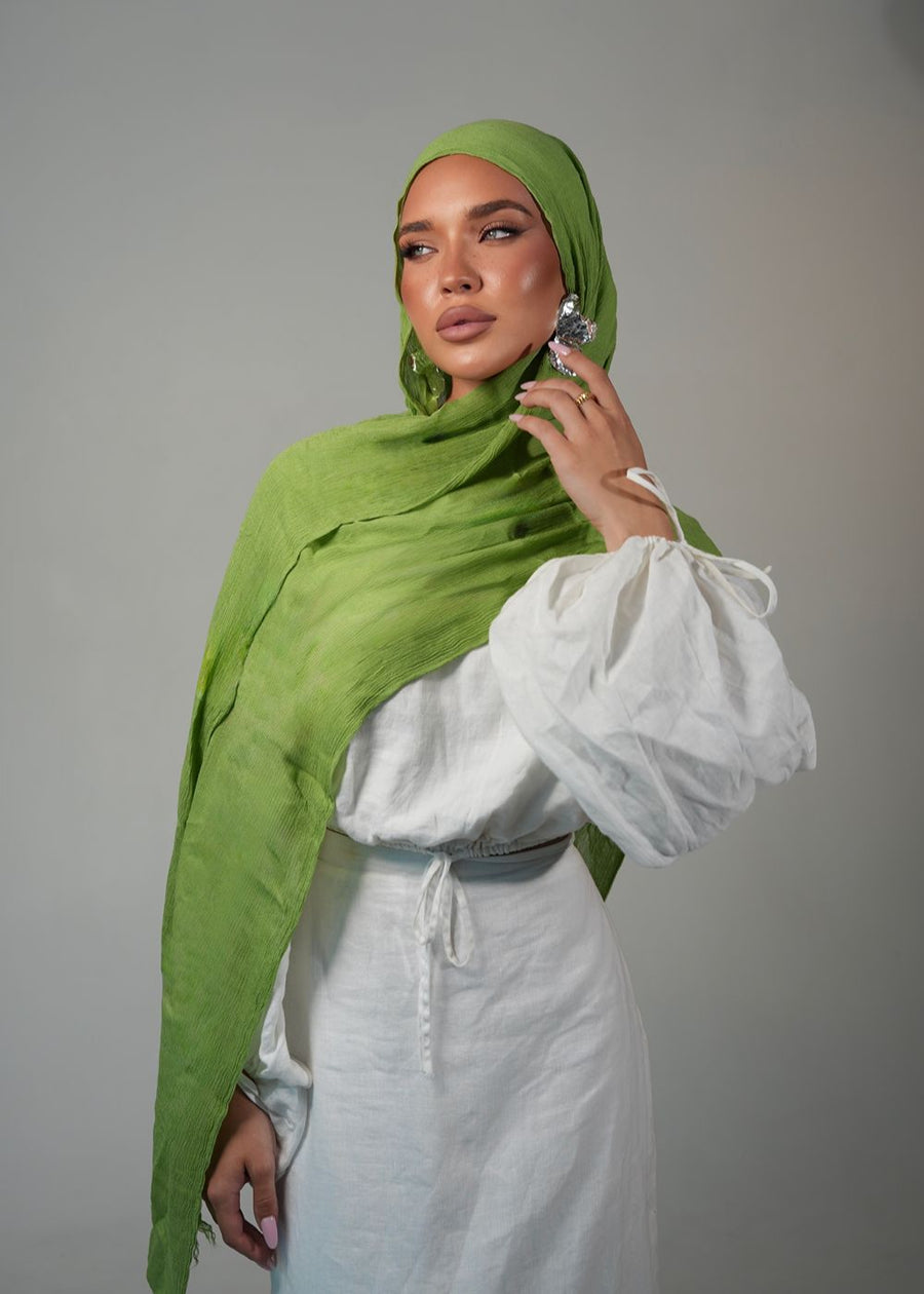 Avocado Crinkle Rayon