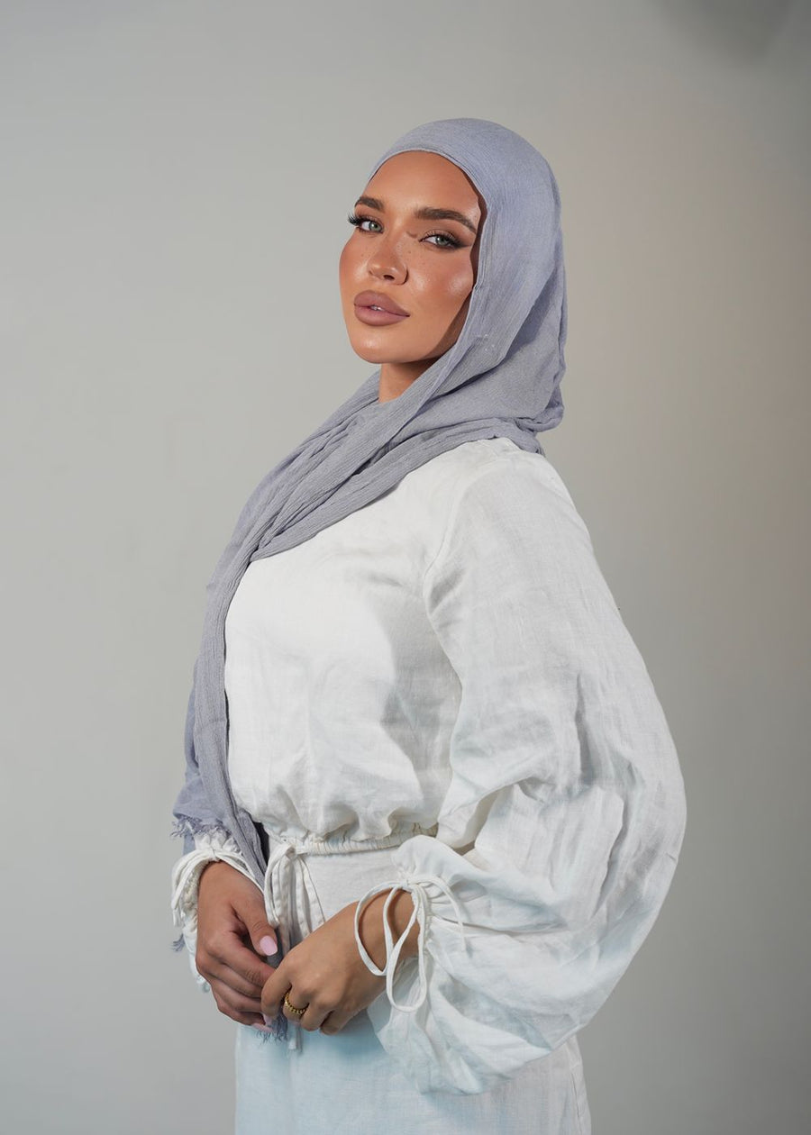 Mist Crinkle Rayon