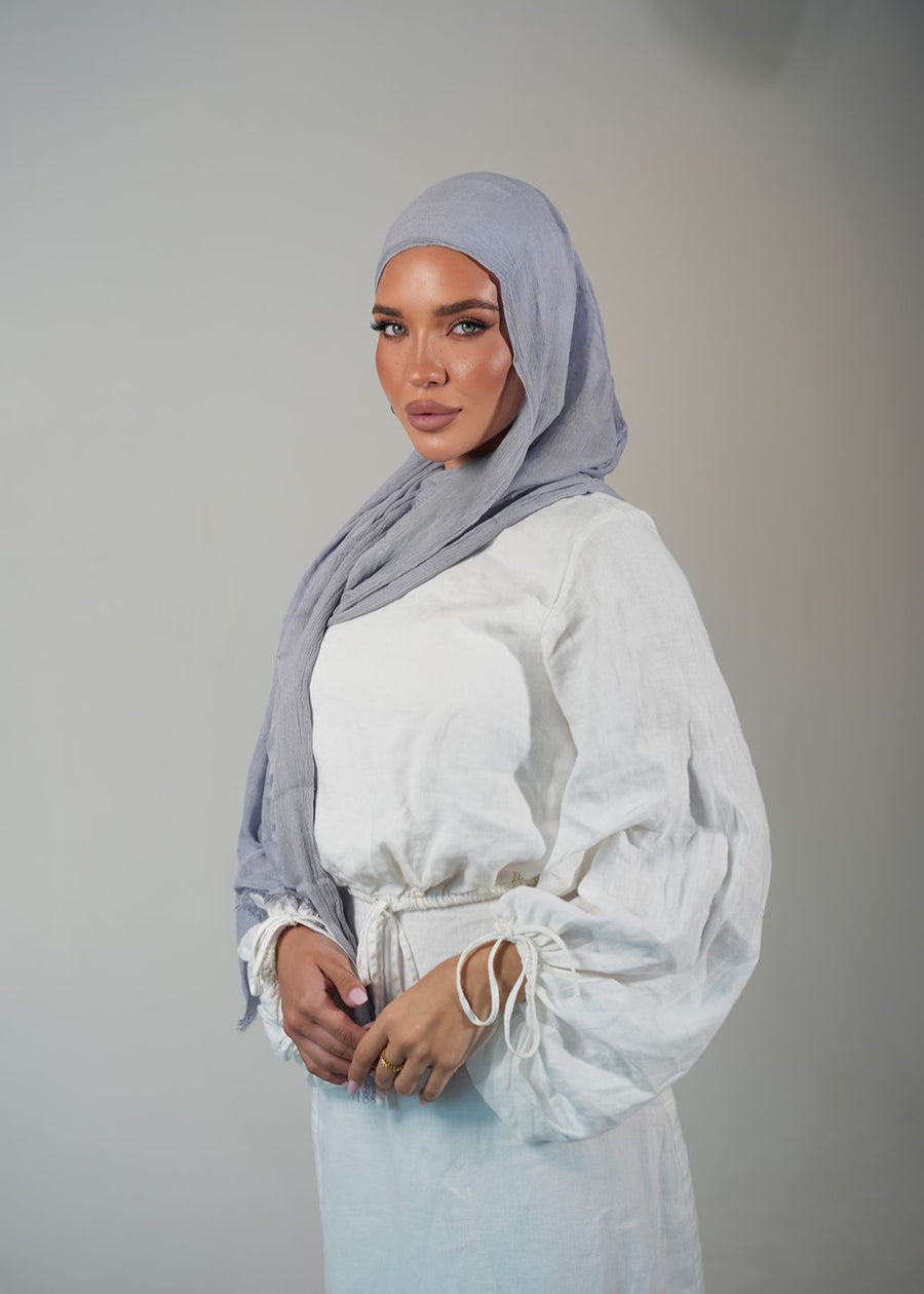Mist Crinkle Rayon