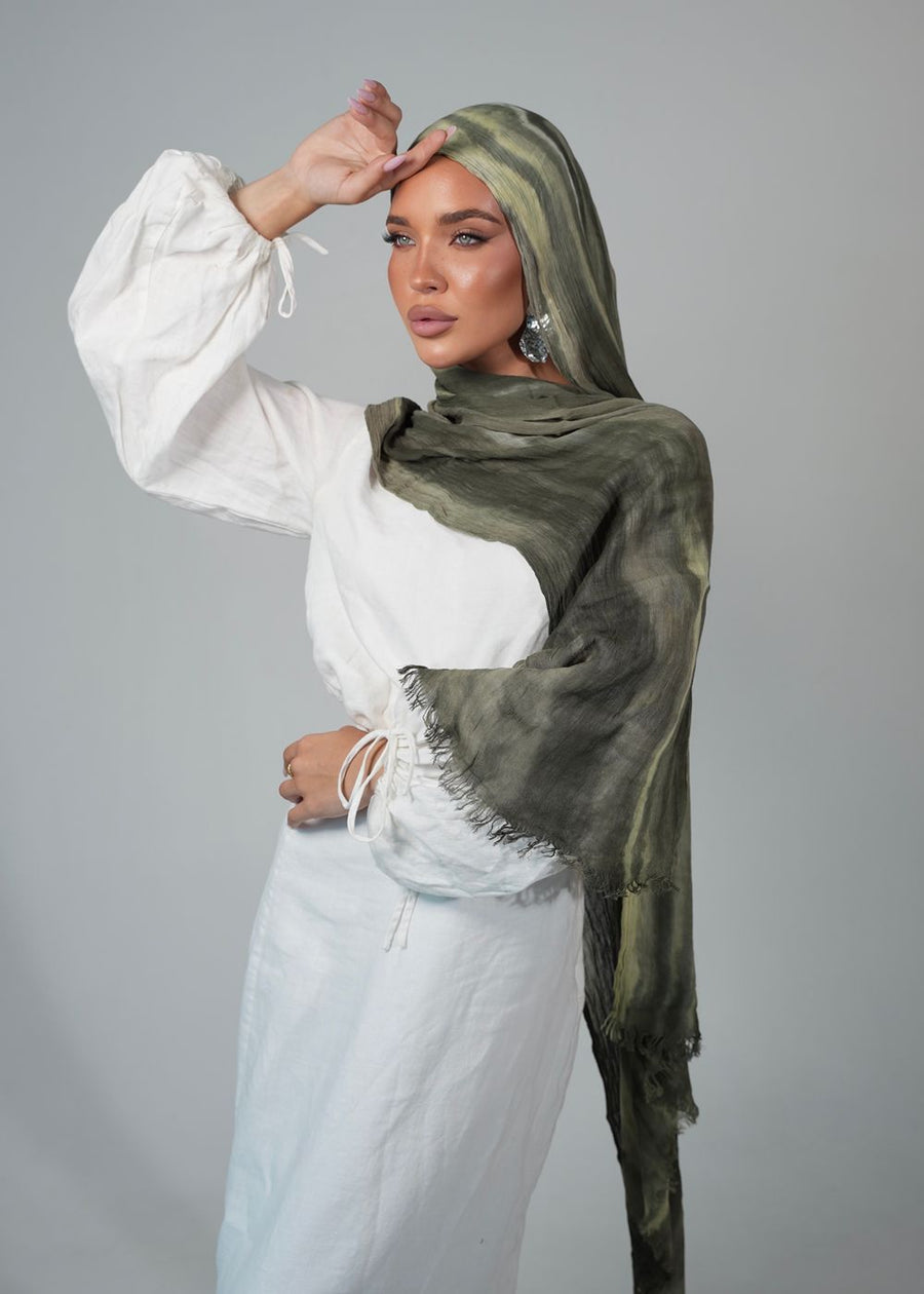 River Moss Crinkle Rayon