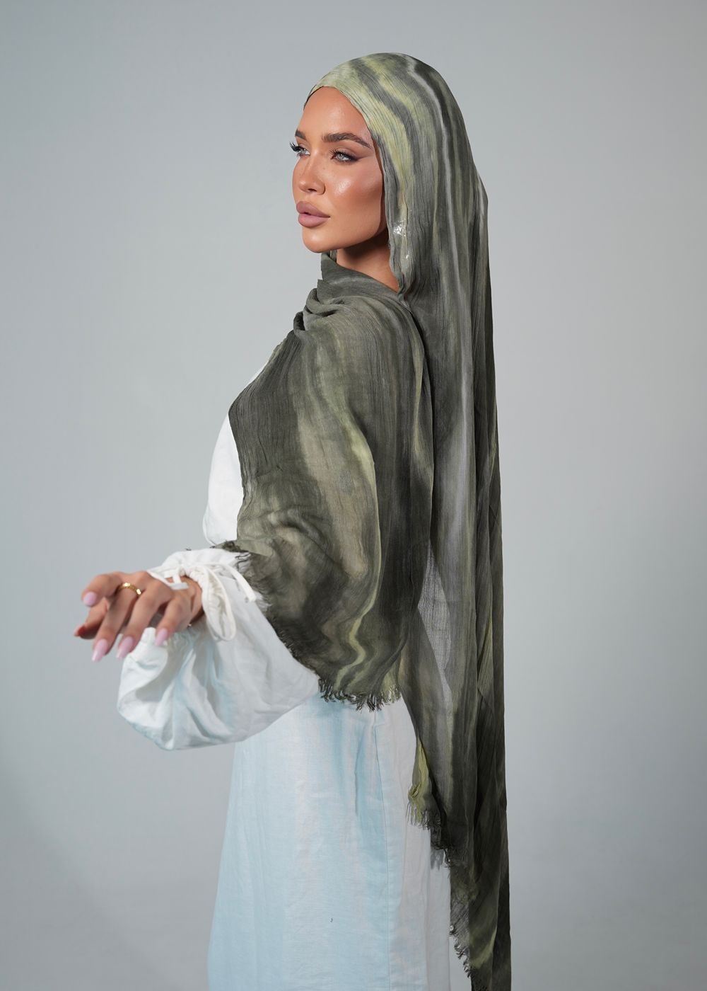 River Moss Crinkle Rayon