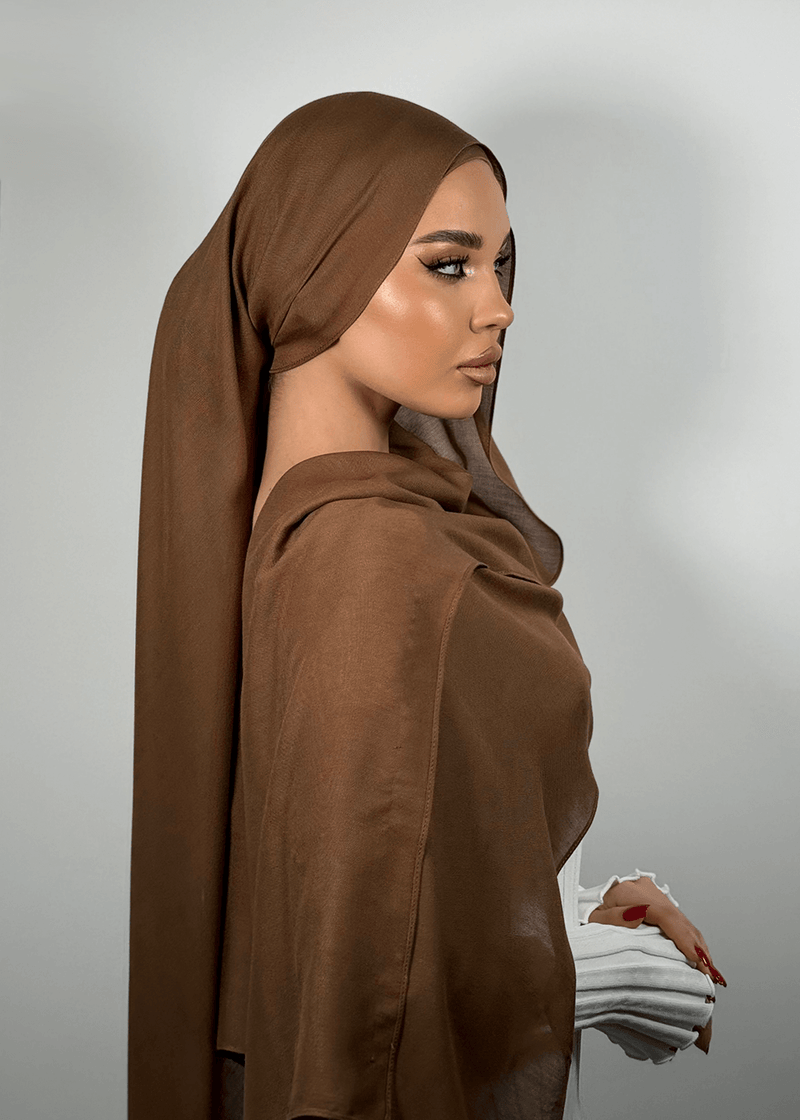 Çanak Premium Modal Hijab - Light Brown