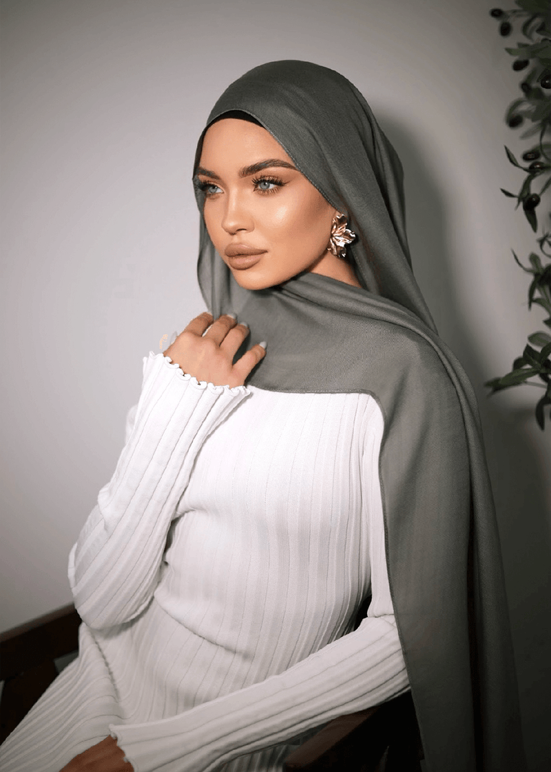 Zeolite Premium Modal Hijab Green